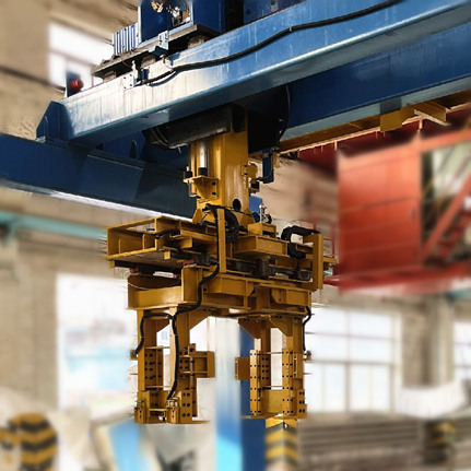 Two axis zinc ingot handling truss manipulator